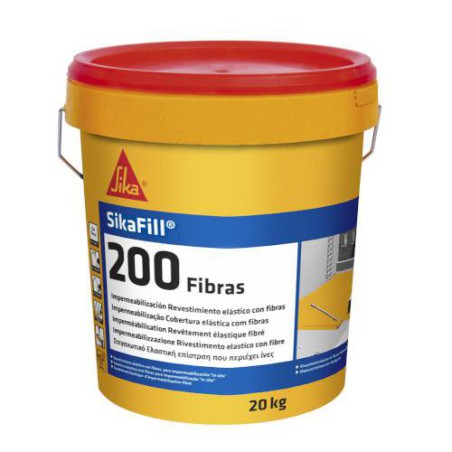 Impermeabilização Elástica Sikafill-200 Fibres Cinza