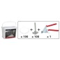 Kit nivelamento de azulejos Rubi campainha + flange + pinça Kit nivelamento de azulejos Rubi campainha + flange + pinça