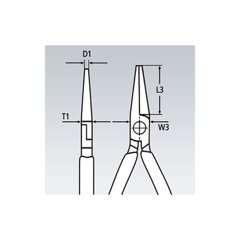 Alicate com isolamento de nariz redondo Knipex 1000v 160mm Alicate com isolamento de nariz redondo Knipex 1000v 160mm