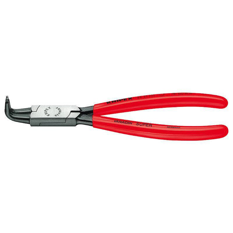 Knipex 44 21 J Alicate com pontas curvas para os anéis internos do Seeger Knipex 44 21 J Alicate com pontas curvas para os anéis internos do Seeger