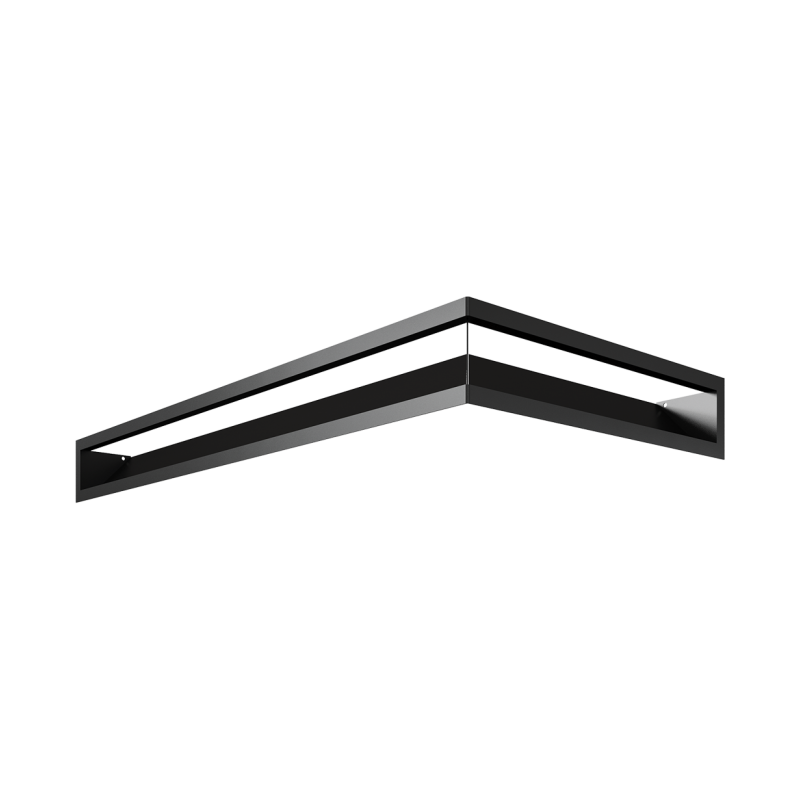 Grelha de ventilação preta LUFT SF 40x80x9 Kratki Grelha de ventilação preta LUFT SF 40x80x9 Kratki