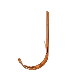 Suporte longo para fixação de caleira de cobre curvo