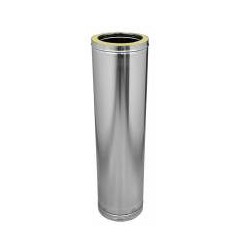 Tubo de chaminé de aço inoxidável isolado Dinak DP 460 mm Aisi 304-304