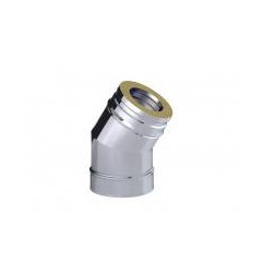 Cotovelo tubo de aço inoxidável com isolamento de 30 graus Dinak DW Pellets 042 Aisi 316L-304