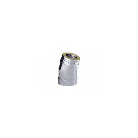 Cotovelo tubo de aço inoxidável isolado de 15 graus Dinak DW Pellets 044 Aisi 316L-304