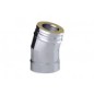 Cotovelo tubo de aço inoxidável isolado de 15 graus Dinak DW Pellets 044 Aisi 316L-304