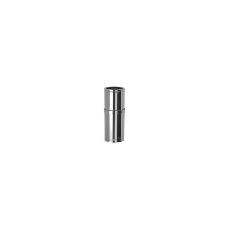 Módulo de chaminé extensível tubo isolado de aço inoxidável Dinak DP 022 550-900 mm Aisi 316L-304