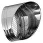 Saída direcional de chaminé horizontal de aço inoxidável para tubo Dinak DP 304