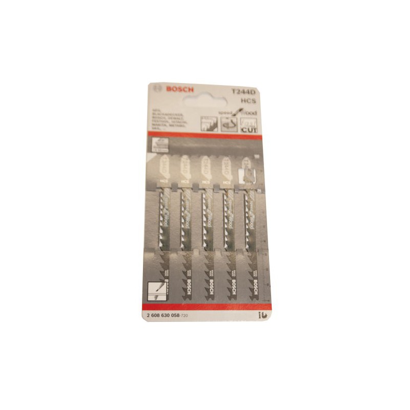 Lâmina 5 unidades de serra vertical Bosch T244D Lâmina 5 unidades de serra vertical Bosch T244D