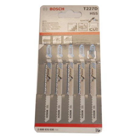 Lâmina de serra vertical de metal Bosch T227D 5 unidades