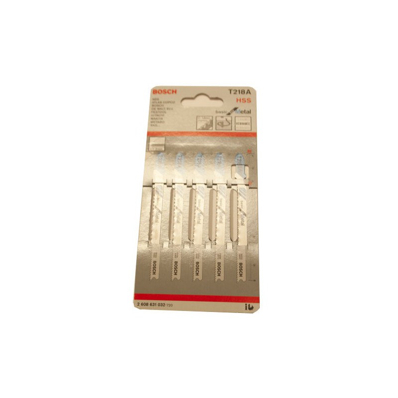 Lâmina de serra de vaivém Bosch T218A HSS 5 unidades Lâmina de serra de vaivém Bosch T218A HSS 5 unidades