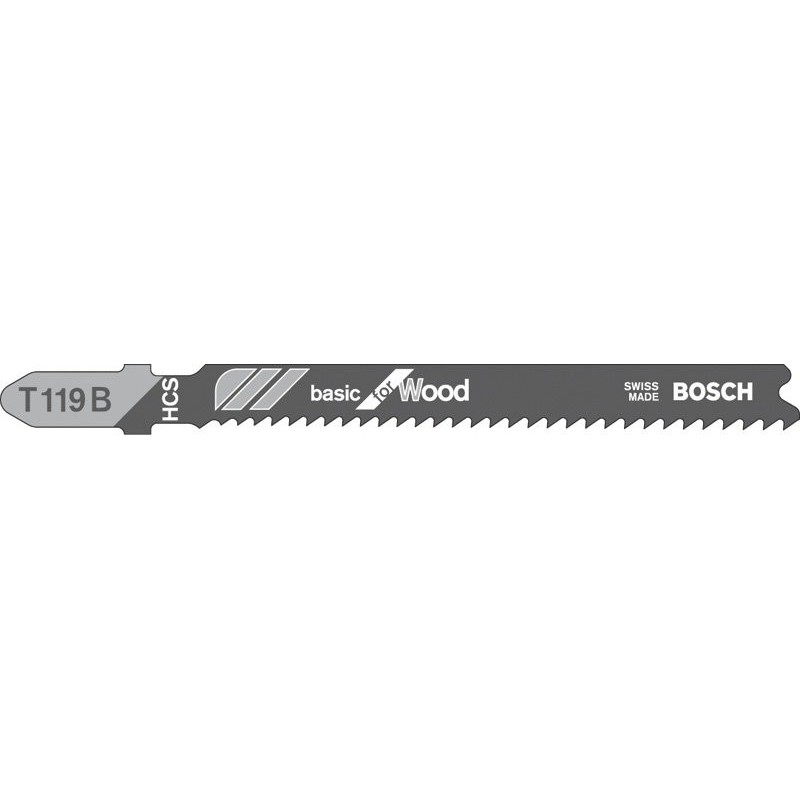 Lâmina de serra de vaivém Bosch HCS Clean T119 B madeira macia 2-15 mm 3 unidades Lâmina de serra de vaivém Bosch HCS Clean T119 B madeira macia 2-15 mm 3 unidades
