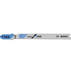 Bosch HSS Basic T118 Uma lâmina quebra-cabeças para folhas finas 3 unidades