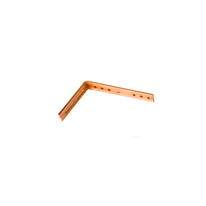 Suporte angular para caleiras de cobre em L