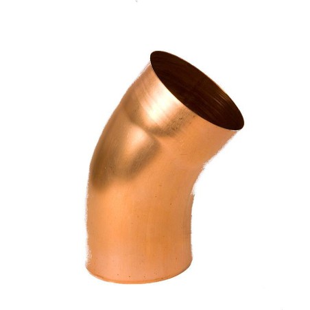 Cotovelo de conduta de descida 40° para caleira em cobre