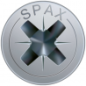 Parafusos de madeira Spax inox cabeça de rebaixamento 4,5x50 C30 Parafusos de madeira Spax inox cabeça de rebaixamento 4,5x50 C30