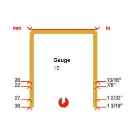 Grampo de ponta divergente para pregador pneumático Simes SIMW5562 GA16 12-37 mm