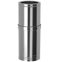 Dinak EI30J tubo isolado em aço inoxidável módulo chaminé extensível 550-900 mm Aisi 304-304