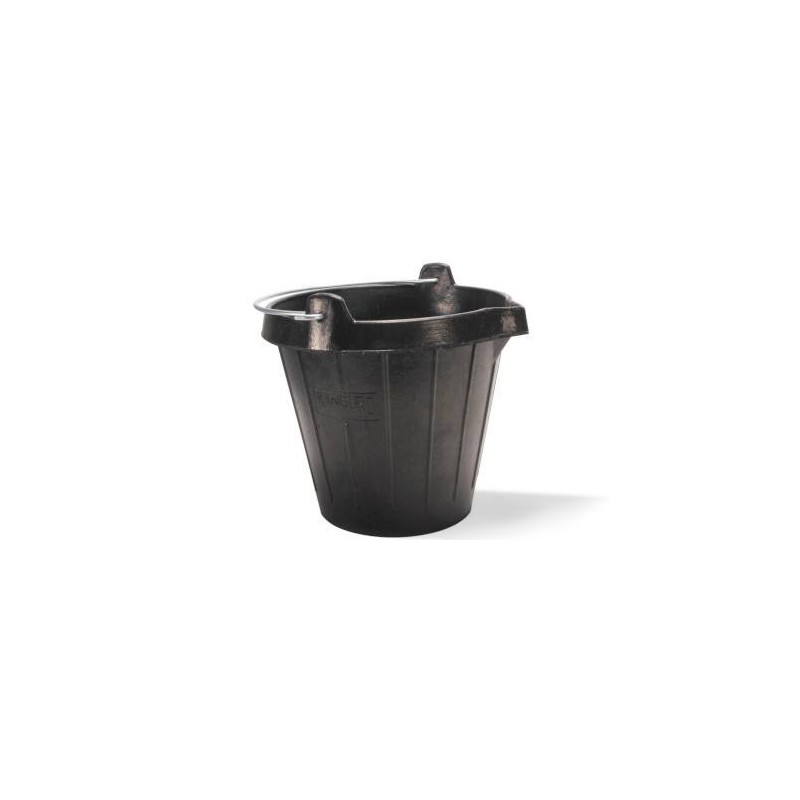 Balde de borracha industrial com bico Rubi 10 litros Balde de borracha industrial com bico Rubi 10 litros