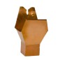 Saída universal quadrada com conexão para caleira de cobre quadrada Saída universal quadrada com conexão para caleira de cobre quadrada