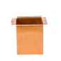 Saída simple para união de tubos de descida quadrado a caleiras quadradas em cobre Saída simple para união de tubos de descida quadrado a caleiras quadradas em cobre